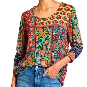 Johnny Was Jules Patchwork Print Size Large